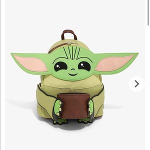 Loungefly Star Wars The Mandalorian The Child with Cup Figural Mini Backpack